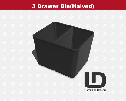 3-Drawer Bins(Single) | Milwaukee PACKOUT 3-Drawer Tool Box 48-22-8443