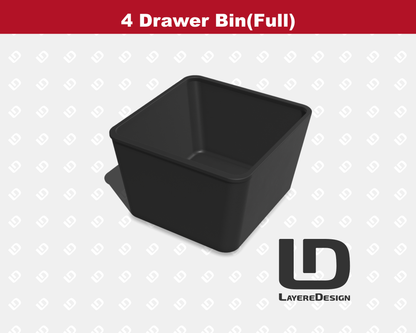 4-Drawer Bins(Single) | Milwaukee PACKOUT 4-Drawer Tool Box 48-22-8444