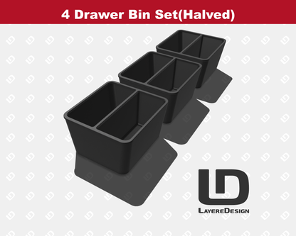 4-Drawer Bin Sets | Milwaukee PACKOUT 4-Drawer Tool Box 48-22-8444 (Set of3)