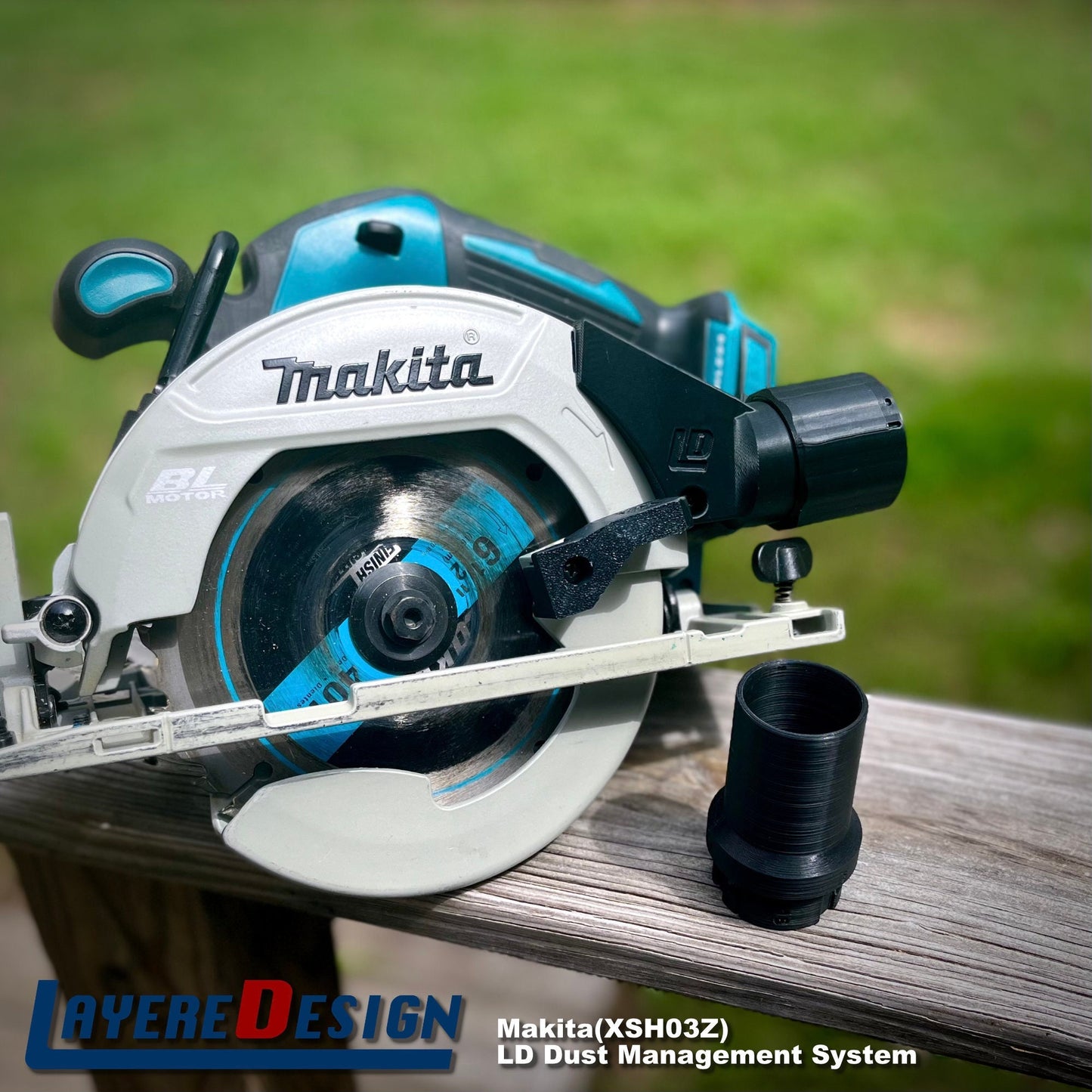 Dust Management for the Makita 18 Volt LXT Circular Saw Model XSH03Z Various Attachments