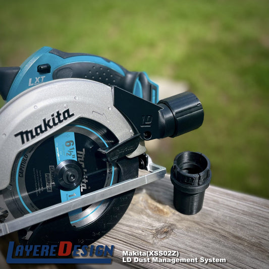 Dust Management for the Makita 18 Volt LXT Circular Saw Model XSS02Z Various Attachments