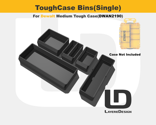 ToughCase Bins(Single) | DEWALT Medium Organizer DWAN2190