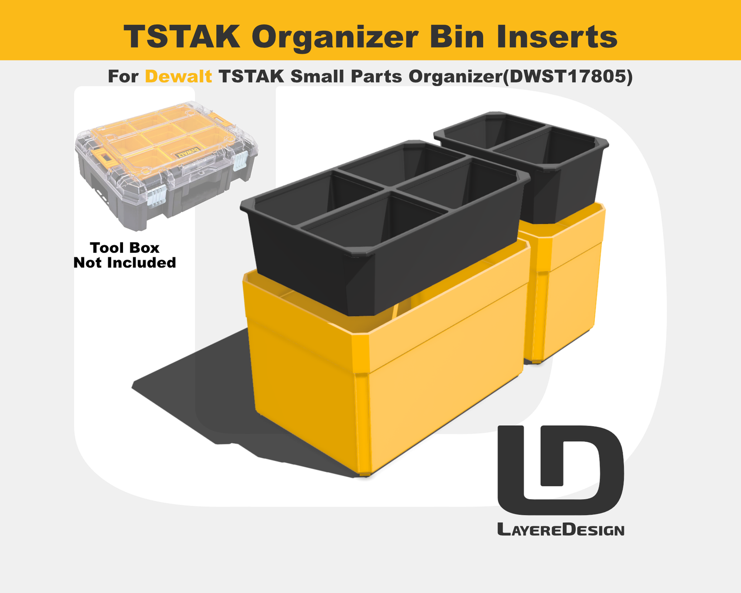 TSTAK Organizer Bin Sets | DEWALT TSTAK Tool Organizer DWST17805